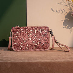 Trinity Ranch Tooled Crossbody Purse