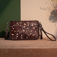 Trinity Ranch Tooled Crossbody Purse