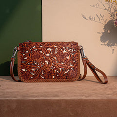 Trinity Ranch Tooled Crossbody Purse