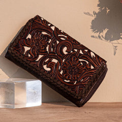 Trinity Ranch Floral Tooled Bifold Wallet