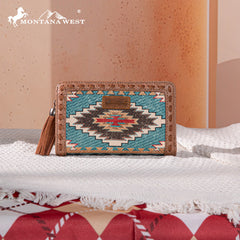 Montana West Aztec Embroidered Wallet