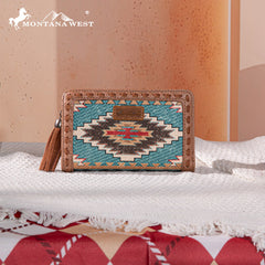 Montana West Aztec Embroidered Wallet