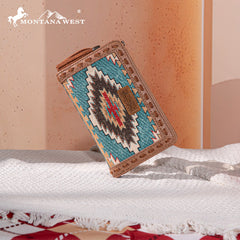 Montana West Aztec Embroidered Wallet