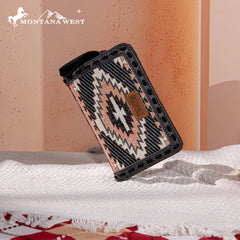 Montana West Aztec Embroidered Wallet