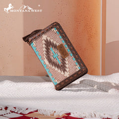 Montana West Aztec Embroidered Wallet