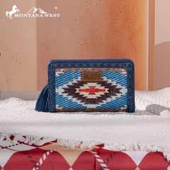 Montana West Aztec Embroidered Wallet