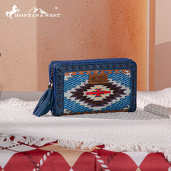 Montana West Aztec Embroidered Wallet