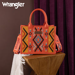 Wrangler Aztec Embroidered Whipstitch Tote Bag Set