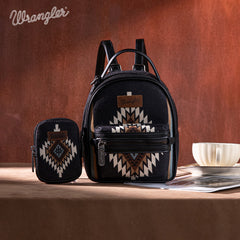 Wrangler Southwestern Knitted Mini Backpack With Coin Pouch