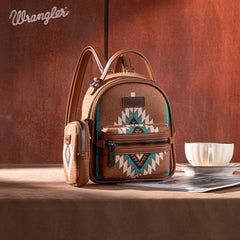 Wrangler Southwestern Knitted Mini Backpack With Coin Pouch