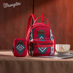 Wrangler Southwestern Knitted Mini Backpack With Coin Pouch