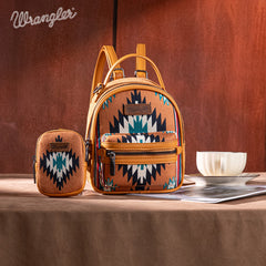 Wrangler Southwestern Knitted Mini Backpack With Coin Pouch