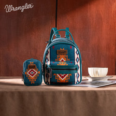 Wrangler Southwestern Knitted Mini Backpack With Coin Pouch