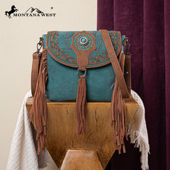 Montana West Flap Fringe Crossbody Purse