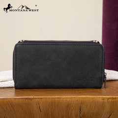 Montana West Cut-out Embroidered Wallet