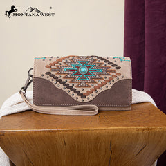 Montana West Aztec Fringe Concealed Carry Handbag Set