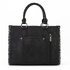 Wrangler Leopard Whipstitch Concealed Carry Tote Bag