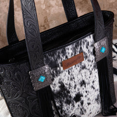 2024 New Wrangler Hair-On Cowhide Tote/Crossbody Bag Collection - Cowgirl Wear