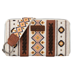 Wrangler Southwestern Art Print Wallet Coffee