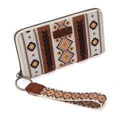 Wrangler Southwestern Art Print Wallet Coffee