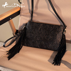 Montana West Tooled Collection Clutch/Crossbody