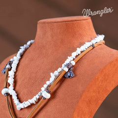 Wrangler® Horse Pendant Beads Necklace