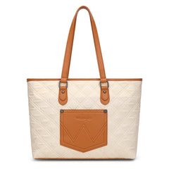 Wrangler Quilted Tote Bag Detachable Card Holder