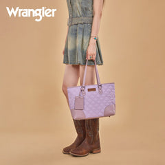 Wrangler Quilted Tote Bag Detachable Card Holder