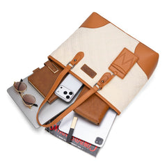 Wrangler Quilted Tote Bag Detachable Card Holder