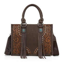 Montana West Tooled Concho Concealed Carry Tote Bag
