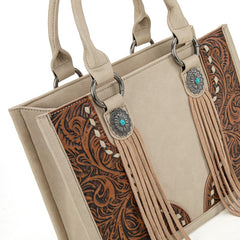 Montana West Tooled Concho Concealed Carry Tote Bag