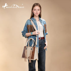 Montana West Tooled Concho Concealed Carry Tote Bag