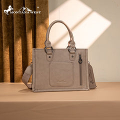 Montana West Tooled Concho Concealed Carry Tote Bag