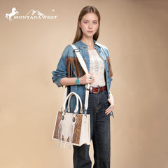 Montana West Tooled Concho Concealed Carry Tote Bag