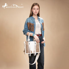 Montana West Tooled Concho Concealed Carry Tote Bag