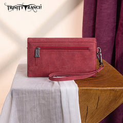 Trinity Ranch Aztec Tooled Fringe Concealed Carry Tote Set