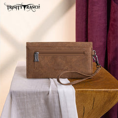 Trinity Ranch Aztec Tooled Fringe Concealed Carry Tote Set