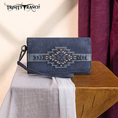 Trinity Ranch Aztec Tooled Fringe Concealed Carry Tote Set