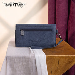 Trinity Ranch Aztec Tooled Fringe Concealed Carry Tote Set