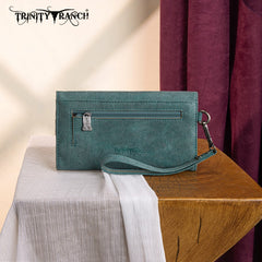 Trinity Ranch Aztec Tooled Fringe Concealed Carry Tote Set