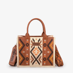 Wrangler Aztec Embroidered Whipstitch Tote Bag Set