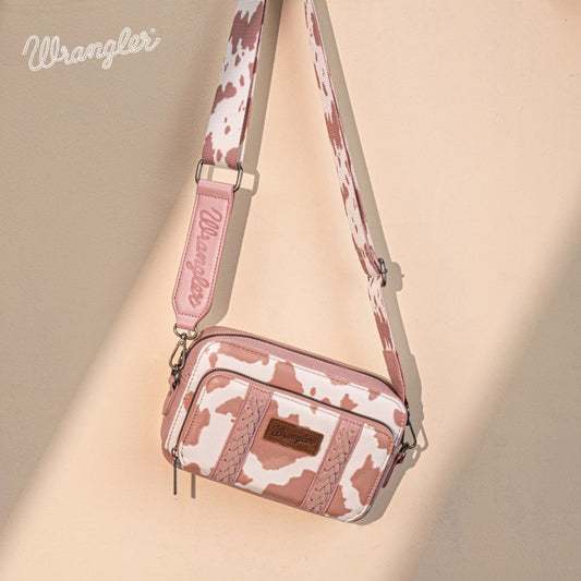Wrangler Cow Print Crossbody Bag