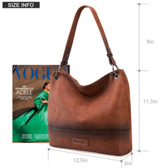 Wrangler Vegan Leather Hobo Bag