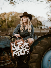 Wrangler Multi-Pocket Western Work Laptop Tote Bag