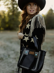 2025 New Wrangler Hair-On Cowhide Tote/Crossbody Bag Collection