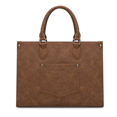 Wrangler Western All-over Leopard Print Wide Tote Bag