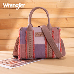 Wrangler Canvas Braided Fringe Tote Bag