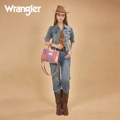Wrangler Canvas Braided Fringe Tote Bag
