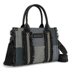 Wrangler Canvas Braided Fringe Tote Bag