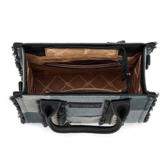 Wrangler Canvas Braided Fringe Tote Bag